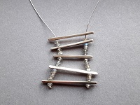 Kette in Sterlingsilber mit Labradorith